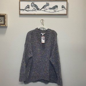 NWT Seven7 Grey Chenelle Popcorn sweater